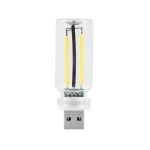 چراغ USB لمسی | چراغ دکوراتیو شیشه‌ای | چراغ محیطی هوشمند