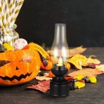 چراغ گردسوز تزئینی دکوراتیو رومیزی – چراغ نفتی کلاسیک با نورLED - تصویر 3