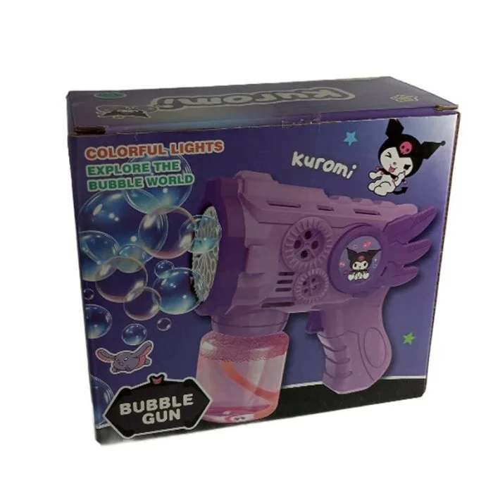 حباب‌ساز اتوماتیک کرومی | Bubble Gun Kuromi - تصویر 4