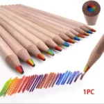 نمونه خطوط رنگینکمانی کشیده شده با مداد چندرنگ 508 W